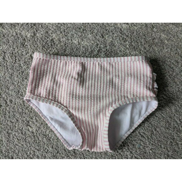 Pink Striped RuffleButts Swimsuit Bottoms - Picture 1 of 3